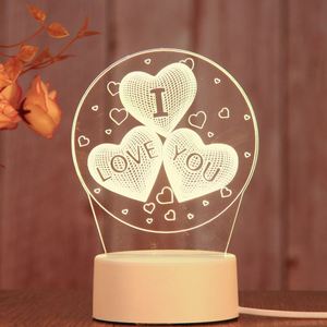 Acrylic 3D Nightlight Christmas Valentine's Day Party Gift Children Cartoon Atmosphere LED <b>Light</b> Custom LOGO - Product Image 5