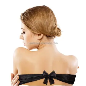 Womens Vacation Black Disposable Strapless Bra Underwear Spray Tan Bra