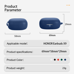 Étui de protection en silicone pour <span class=keywords><strong>HONOR</strong></span> Earbuds X9 et pour <span class=keywords><strong>Airpods</strong></span> Wireless Earphone Shell and Headphone Cover - Product Image 2