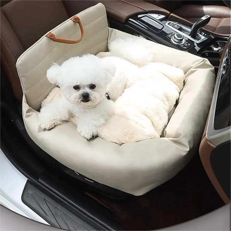 Yüksek kalite ayrılabilir yıkanabilir köpek yuva sandık sıcak rahat araba yükseltici koltuk seyahat çantası toptan Pet taşıyıcılar güvenli kemer