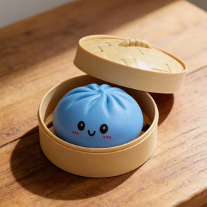 Juguete Blandito de Dumpling al Vapor con Caja Vaporera, Juguete Antiestrés de Rebote, Pelota Sensorial para Aliviar el Estrés para Adultos - Product Image 2