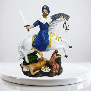 Figurines romaines et équestres en résine peintes à la main, personnalisées, art commémoratif pour la décoration de la maison - Product Image 1