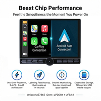 LODARK N5 Pro, Sistema de Navegación GPS para Auto con Pantalla Táctil de 13 Pulgadas y Botones, Android 14, UIS7865 Octa Core 12nm, 2K QLED, DSP 36EQ, CarPlay