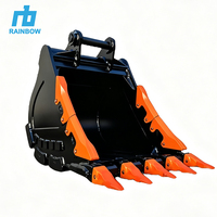 Godet de récupération de matériaux de débris de roche après dynamitage RB Q460 OEM, pour carrières et mines, robuste, certifié CE ISO SGS, vente en gros