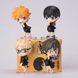 ฟิกเกอร์อนิเมะ Haikyuu รุ่น Q ฮินาตะ โชโย ทีมวอลเลย์บอลโรงเรียนคาราสึโนะ ชุดมองหลังกำลังทักทาย ของเล่นไข่บิดได้ 4 ชิ้น - Product Image 3