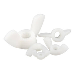 Fabricant de boulons et d'écrous, écrou rond à fond pivotant en plastique noir, écrou à double aile pivotant en plastique de haute qualité - Product Image 1