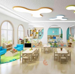Ensemble de meubles de garderie Eibele à prix abordable, ensemble de meubles de maternelle en bois, design de salle de classe pour enfants - Product Image 5