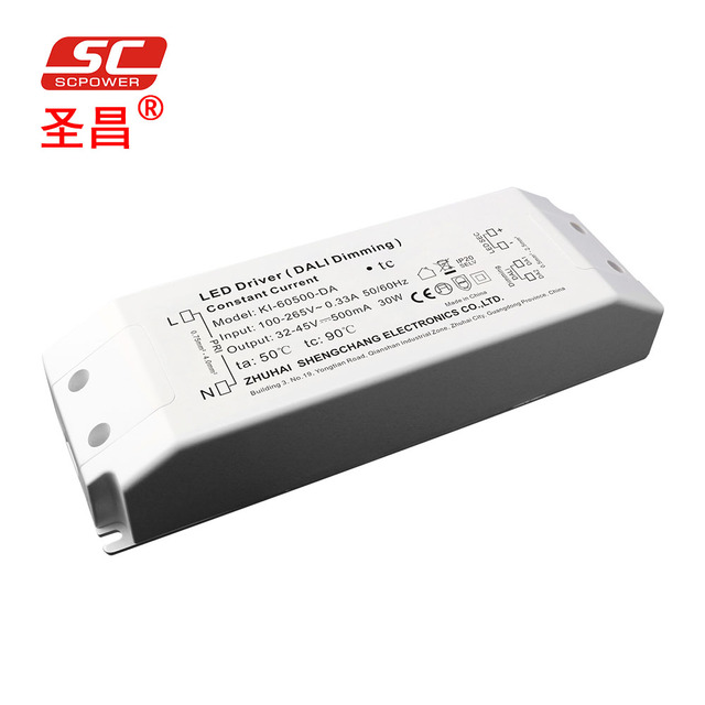 350mA 30W 100-265V DALI PUSH Constant Current AC DC IP20 LED Driver