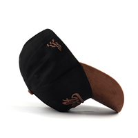 Casquette de baseball sportive Oxford en gros, nouvelle collection, avec logo brodé 3D, motif léopard, visière incurvée, ajustable, 5 panneaux, fermeture snapback, 100 % polyester