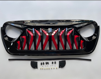 Grille anti-corrosion et résistante à l'usure élevée pour Wrangle fit pour Mustang modifier Shark style Grille de météore noir mat