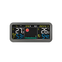 Station météo numérique sans fil, thermomètre intérieur/extérieur, hygromètre, écran LCD couleur, prévisions météo, OEM/ODM personnalisable, ABS