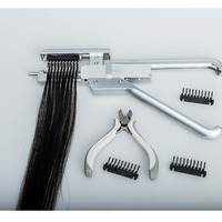 Vente Chaude Extensions de Cheveux Humains 6D de 2ème Génération, 5 Maillons, Livraison Directe