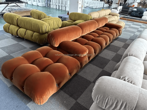 Produit ménager de bonne qualité Canapé de détente doux et confortable pour <span class=keywords><strong>le</strong></span> salon de couleur unie pour la vente - Product Image 4