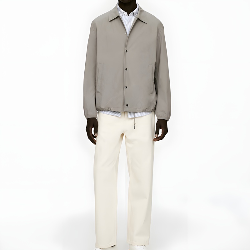 Bouton personnalisé jusqu'à la veste des hommes