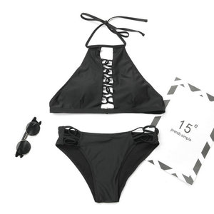 Dropshipping Fabricant chinois Maillots <span class=keywords><strong>de</strong></span> <span class=keywords><strong>bain</strong></span> pour femmes noires Mode <span class=keywords><strong>Sexy</strong></span> Fille <span class=keywords><strong>Maillot</strong></span> <span class=keywords><strong>de</strong></span> <span class=keywords><strong>bain</strong></span> personnalisé - Product Image 2