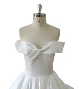 Vestido de novia marfil de corte princesa para niñas moderno A-Line hasta el suelo sin espalda con decoración de encaje opciones de talla grande bodas