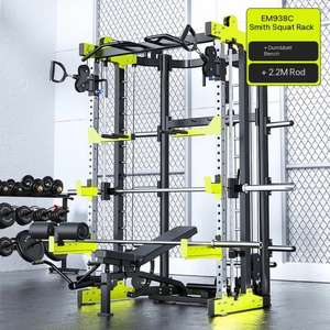 Rack de Sentadillas Comercial de Acero para Gimnasio en Casa con Máquina Smith Multifuncional Negra Ecológica 245kg al por Mayor - Product Image 5