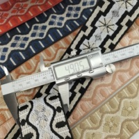 Sangles en tissu Jacquard de 48mm nouvellement conçues, parfaites pour les valises, les sangles d'appareil photo et les sangles de guitare