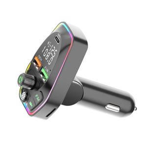 2022 New PD Car Mobile Phone Charger with Display BT5.0 <strong>Bluetooth</strong>-MP3 Player Hands-free Calling Car FM Transmitter - Product Image 5