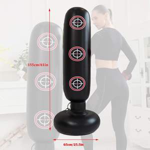 Saco de Boxeo Inflable de PVC Ecológico y Duradero, Impermeable y Ligero para Aliviar el Estrés y Entrenamiento Físico, 155 cm - Product Image 6