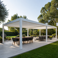 Pergola bioclimatique Jiake, pavillon de jardin avec toit à lames motorisées en aluminium pour patio arrière, CE SGS OEM Vente en gros