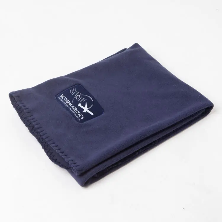 Airline Blanket 100% Polyester Airplane Blanket Polar Fleece Airline Blanket Custom Logo Airline Blanket