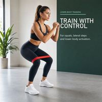 Bandas de Ejercicio LC TPE, Tiras Elásticas de Gel de Silicona, Alta Elasticidad, Impermeables, Duraderas, Resistencia Media (5LB), Set de Fitness Portátil