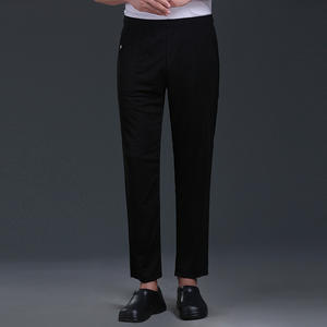 Offre Spéciale <span class=keywords><strong>Restaurant</strong></span> noir pantalon cuisine hôtel cuisine hommes travail pantalon Chef uniforme Polyester Chef pantalon femmes automne printemps - Product Image 6