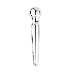 FRRK Masajeador de Próstata de Acero Inoxidable con Bolas y Gránulos, Columna de Acero, Doble Cabeza, Multifunción - Product Image 6