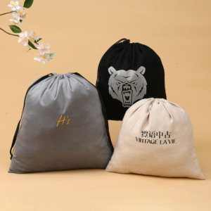 Bolsa de tela de algodón ecológica con cordón para niños, para la escuela y deportes. - Product Image 4