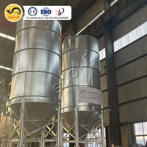 SDCAD disesuaikan bahan aluminium bubuk galvanis bolted dry powder storage silo