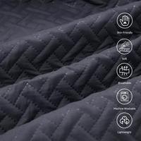 Ensemble de literie matelassé 100% coton avec logo personnalisé, couleur unie respirante, couette pour hôtel, maison, OEM ODM