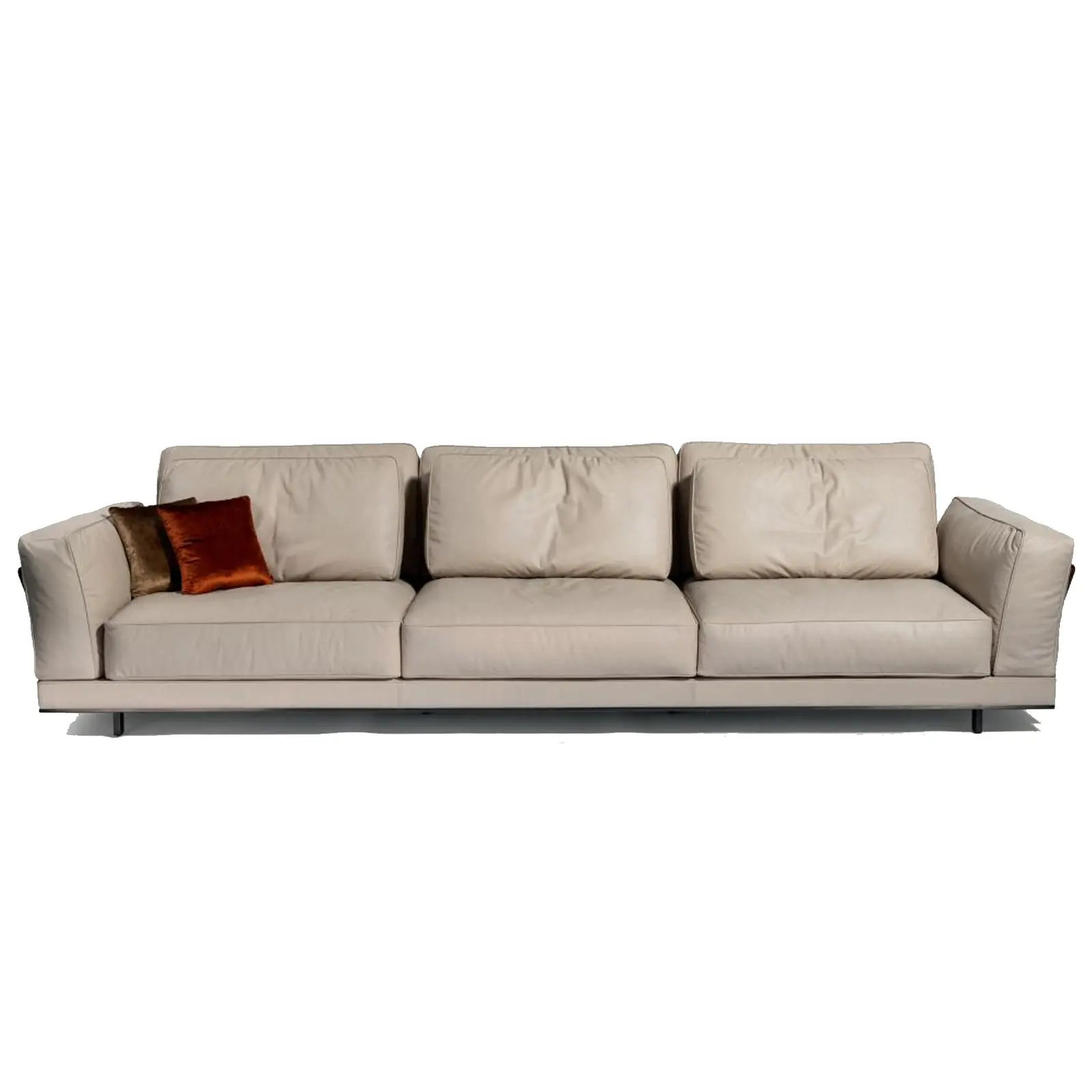 Canapé en tissu et cuir personnalisé, ensemble de meubles personnalisés en coupe, pour salon