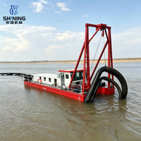 Drague multifonctionnelle à aspiration par jet pour la récupération d'or, bateau de dragage de sable pour l'extraction d'or alluvionnaire en rivière