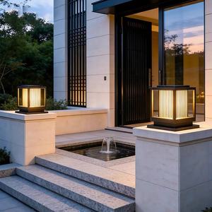 Luces solares LED ultrabrillantes para columnas de puertas exteriores, con clasificación IP65 a prueba de agua. - Product Image 5