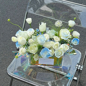 Boîte à fleurs en plexiglas <span class=keywords><strong>Transparent</strong></span> 9 roses, boîte à fleurs en acrylique, cadeau personnalisé de haute qualité - Product Image 3