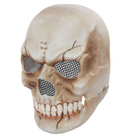 Nouvel Arrivage Halloween : Masque Crâne Demi-visage, Accessoire Thème Personnage, Design Horreur Inédit, Bestseller Transfrontalier