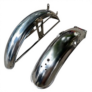 Motorfiets CG125 RVS voorspatbord & achterspatbord - Happiness Style zandkleurige plaat - Product Image 1