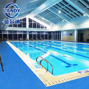 Tapis de sol antidérapant en PVC Landy, rouleau de 2 m x 20 m, auto-adhésif, tapis de piscine rectangulaires texturés pour extérieur - Product Image 2