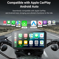 Écran CarPlay pour moto Aoocci C9 Pro Max 6 pouces, CarPlay sans fil, Android Auto, moniteur portable, caméra DVR double objectif