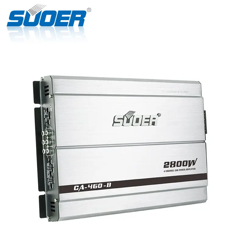 Suoer CA-460-B 2800w 자동차 앰프 12v 강력한 저음 튜브 앰프 자동차 앰프 4 채널 오디오