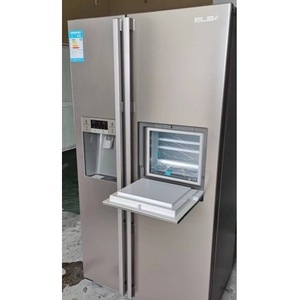 Réfrigérateur côte à côte 608L avec distributeur d'eau et machine à glaçons, double porte, dégivrage automatique électrique, refroidissement par air, refroidissement direct - Product Image 4