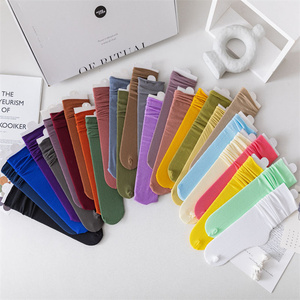 Nouvelles <span class=keywords><strong>chaussettes</strong></span> fines effet glace pilée colorées pour étudiantes, populaires auprès des femmes et des jeunes filles, avec grande élasticité - Product Image 5