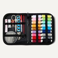 Kit de couture portable DIY, sac de rangement pour aiguilles, kit de couture de voyage pour adultes