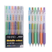 Kreative 0,5mm Morandi Farbe Neutral Pen Box Pen 6 Sätze Retro Briefpapier Bürobedarf Signature Pen Großhandel