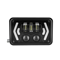 Phare à led pour voiture, voiture, camion, véhicule tout-terrain, phare carré, haute qualité, 12v, 45w, 4x6, bon marché