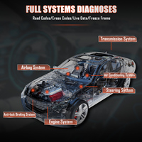 Herramienta de Diagnóstico Automotriz Inalámbrica Bluetooth ANCEL X7, Lector de Códigos para 86 Marcas con Prueba Activa, Purga de ABS y Codificación de ECU