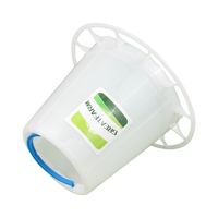 GREATFARM FT04 Seau d'alimentation pour volailles de 1,5 kg avec poignée |   Mangeoire anti-déversement |   Mangeoire en plastique légère pour poussins