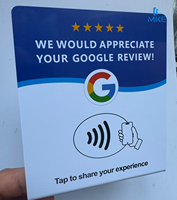 Support NFC pour avis Google, affichage en PVC, cartes de rétroaction NFC pour Google, Instagram, Facebook, TikTok