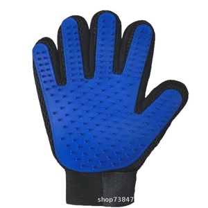 Gants de toilettage pour chat, brosse en silicone bleue pour l'élimination des poils de chien, outil de massage et de toilettage - Product Image 1